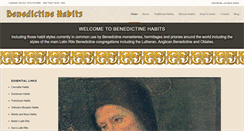 Desktop Screenshot of benedictinehabits.com