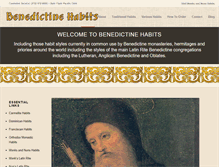 Tablet Screenshot of benedictinehabits.com